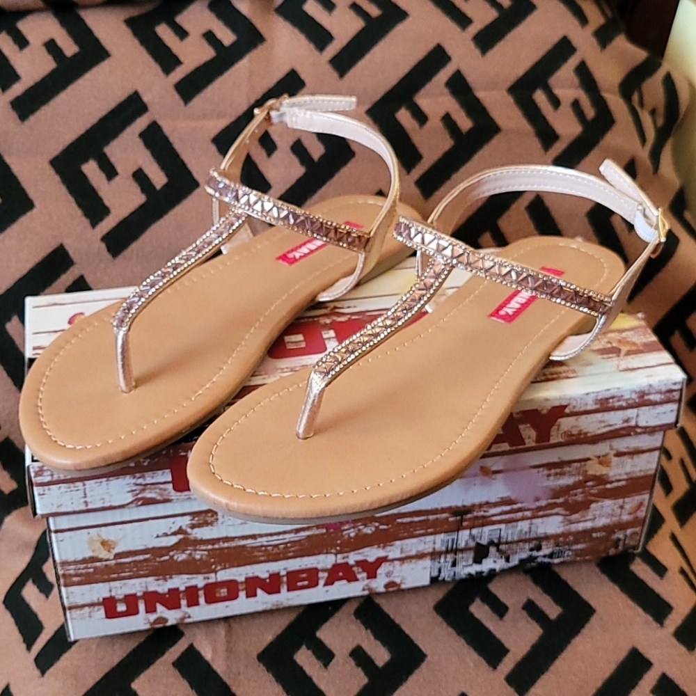 UnionBay Ellen Sandal Rose Gold